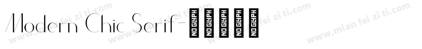 Modern Chic Serif字体转换